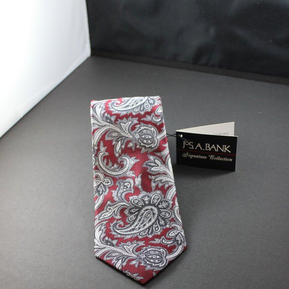 Jos. A. Bank Other - Jos. A. Bank Silk Tie NWT Signature Collection Red Paisley 3.5" Wide 59" Long